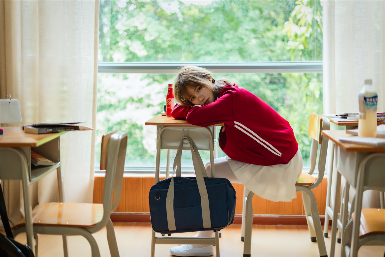 Chiyo Ogura w NO.005 Red gymnastics jacket(28)